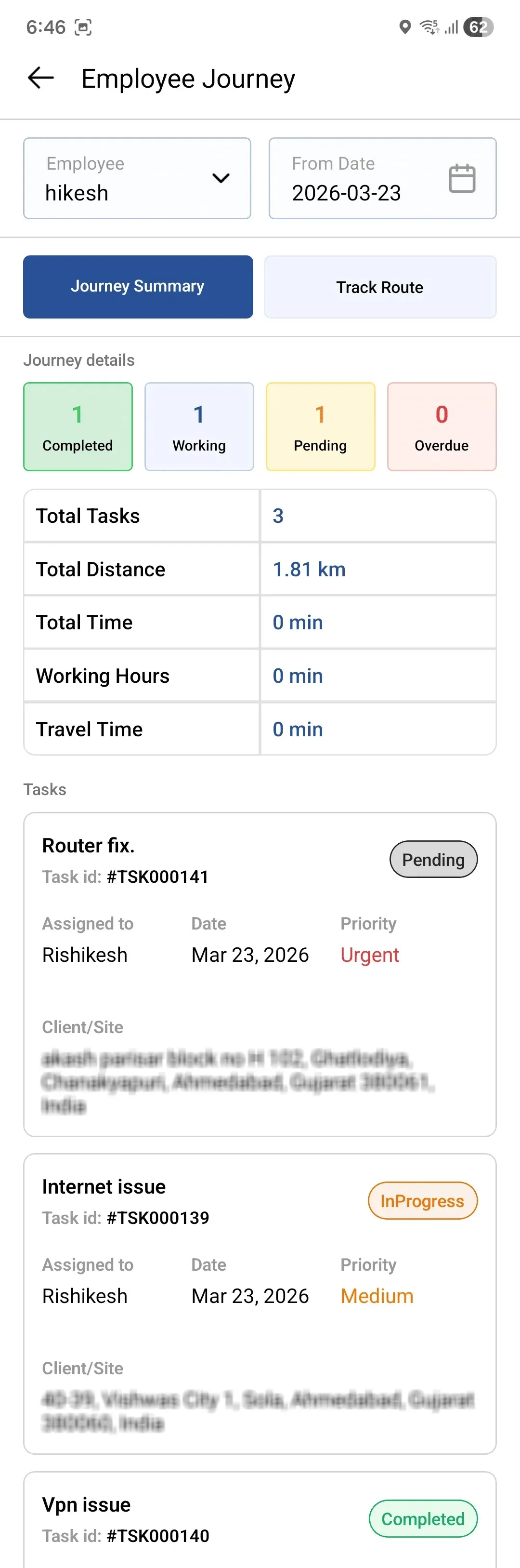 Employee Journey Summary