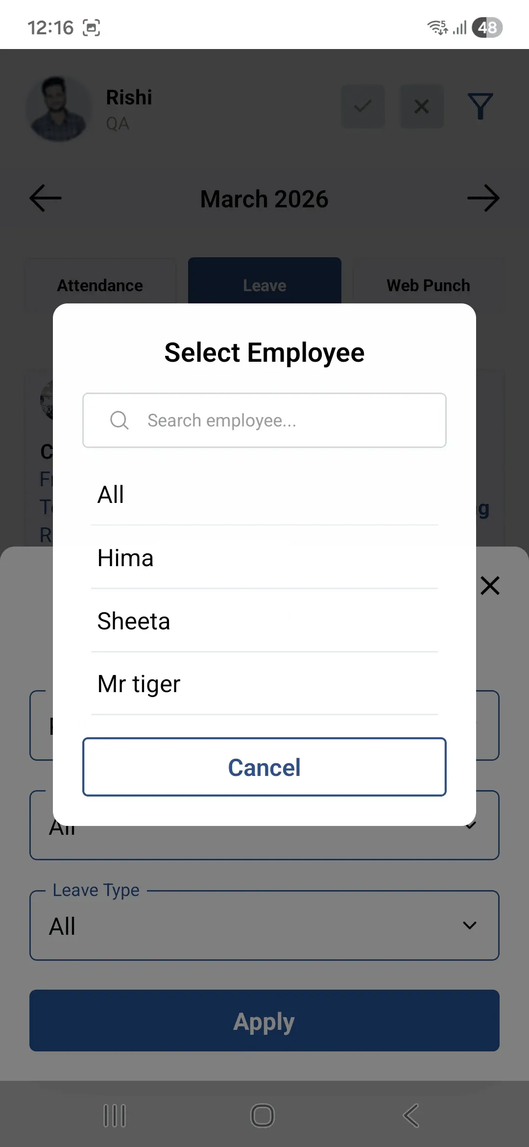 Leave Request Detail